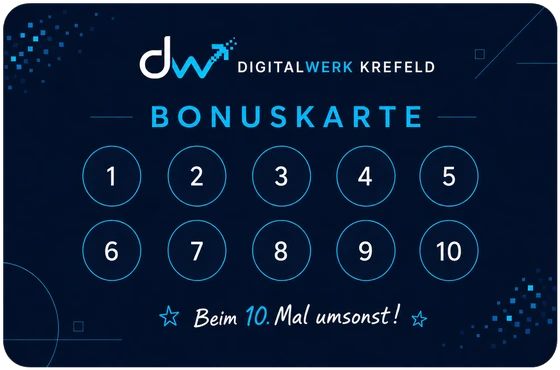 NFC-Bonuskarte von Digitalwerk Krefeld