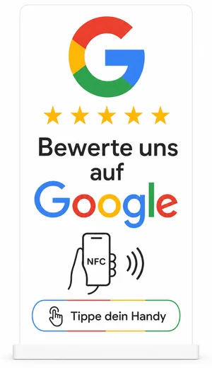 Google Review Thekenaufsteller