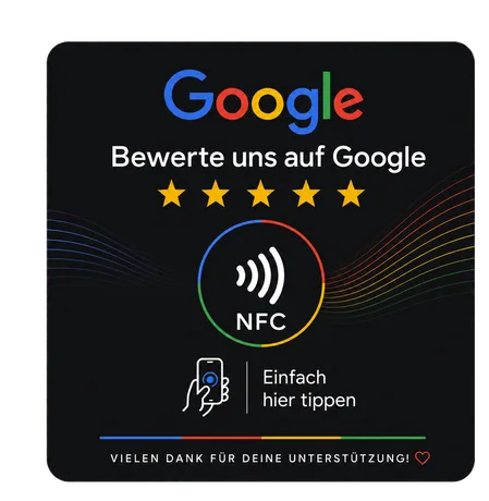 Quadratische Google Review Karte
