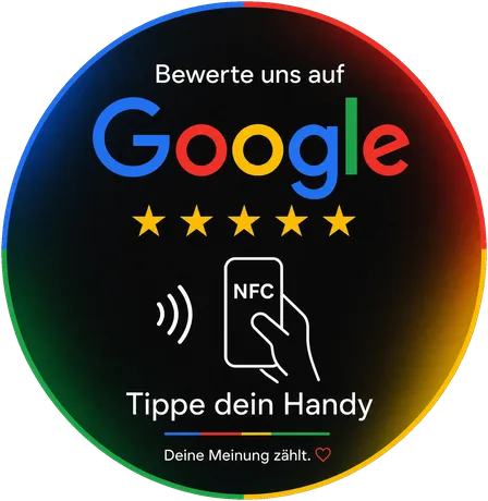 Runde Google Review Karte
